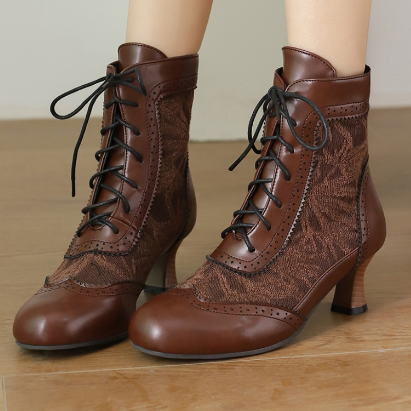 Women'S Shoes Big Feet - Big Size Vintage Short Boot Female