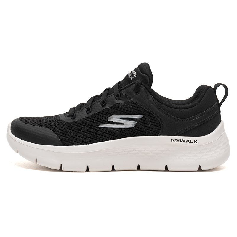 Women Shoes Skechers - Skechers 124817‑Bkw Women Walking Shoes Mesh