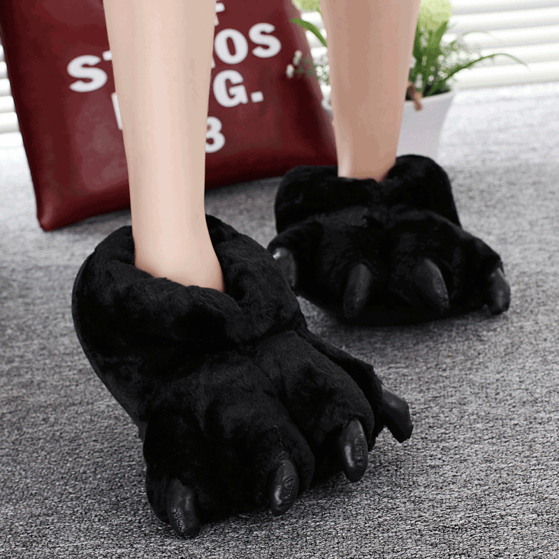 Women Shoes Winter - Size 35-43 Black Animal Paw Shoes