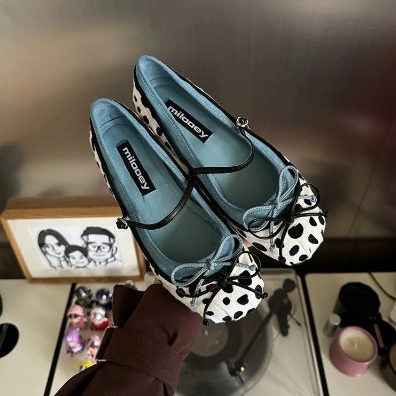 Women Shoes Casual - 2026French Flat Bottomed Rotundity Toe Ballet