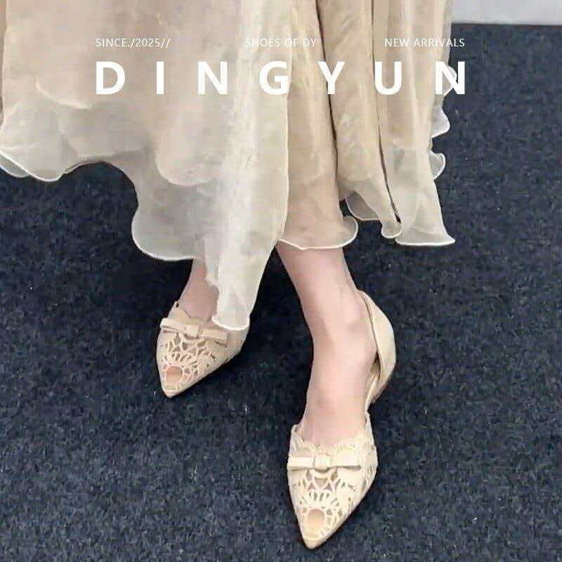 French-style Gentle Bow High-h - огляд і ціна Slingback Pumps Women