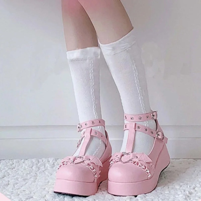 New Sweet Heart Buckle Wedges  - огляд і ціна Women Shoes Casual