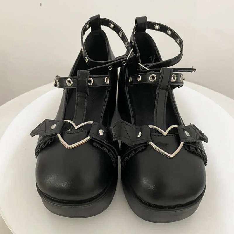 New Sweet Heart Buckle Wedges  - огляд і ціна Women Shoes Casual