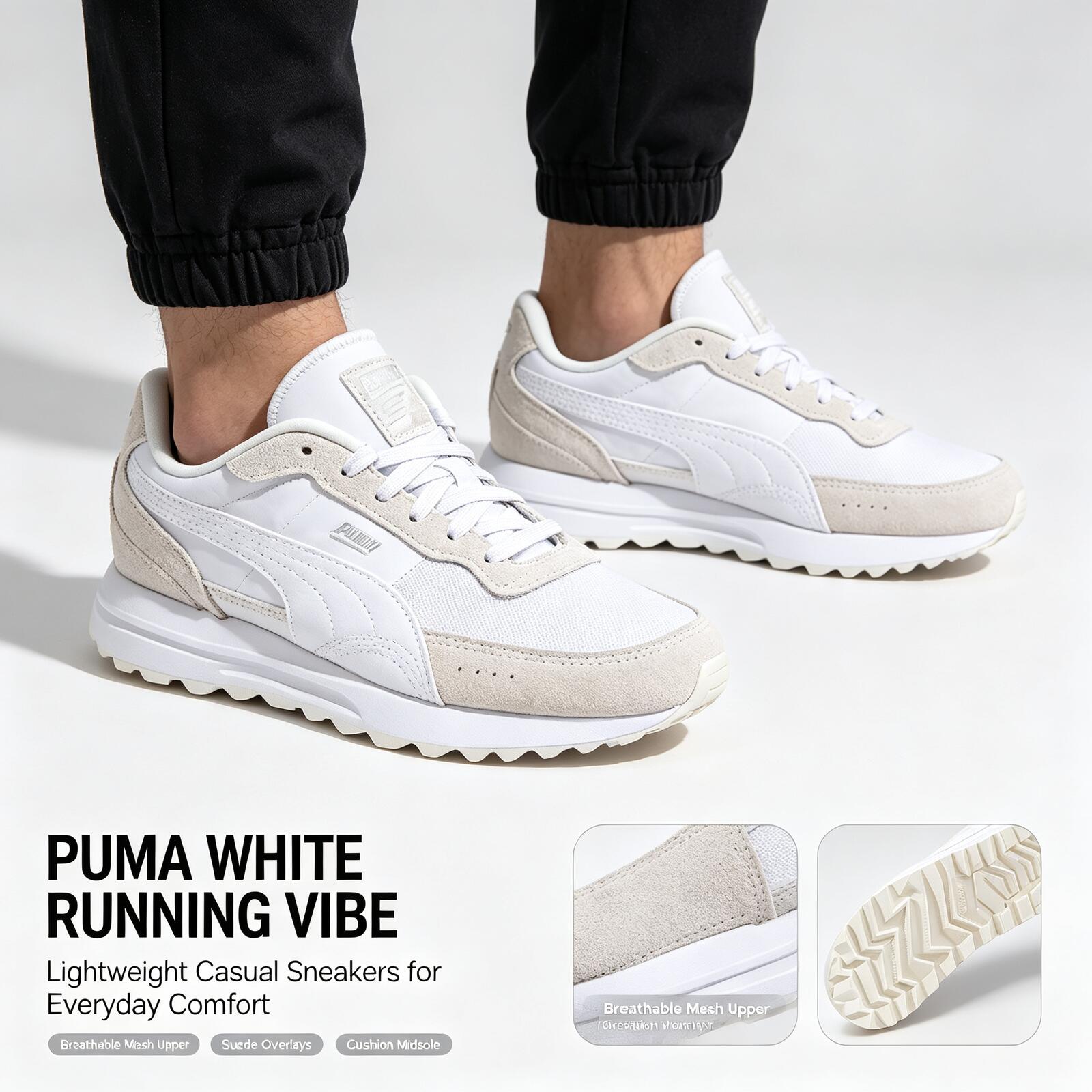 New Hot Puma White Lightweight - огляд і ціна Women'S Shoes Puma Sneakers