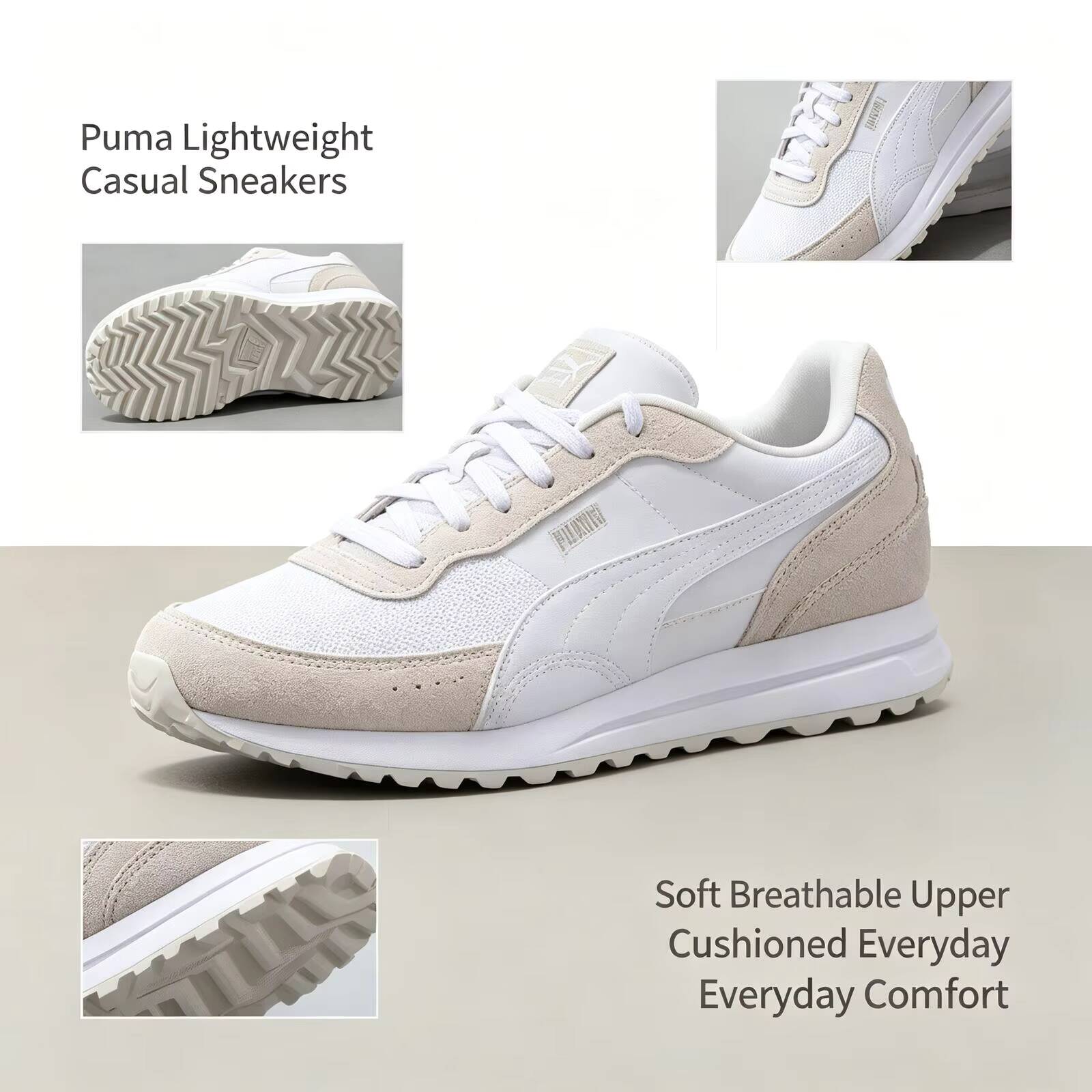 New Hot Puma White Lightweight - огляд і ціна Women'S Shoes Puma Sneakers