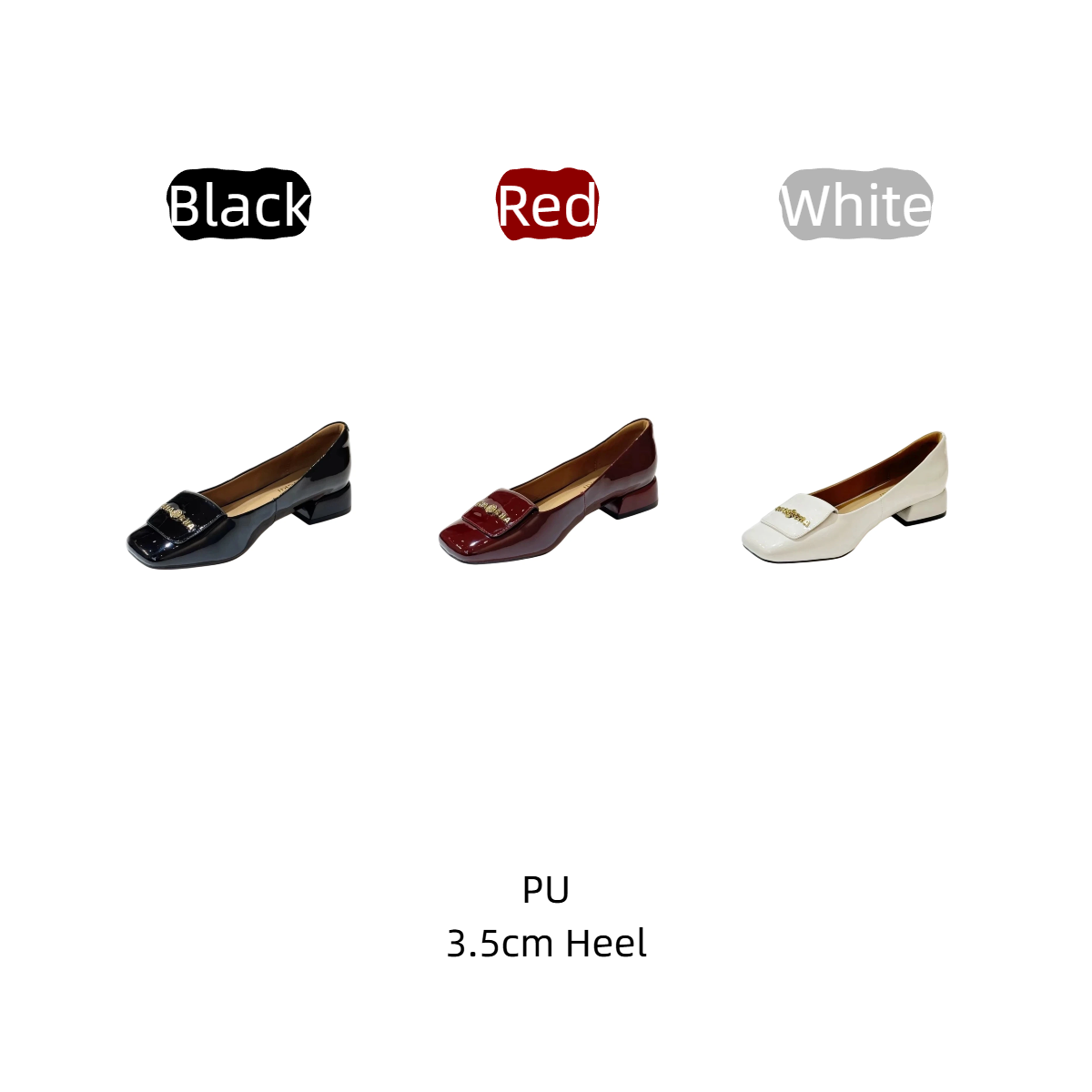 Women's Retro Square Toe Block - огляд і ціна Wide Fit Heels