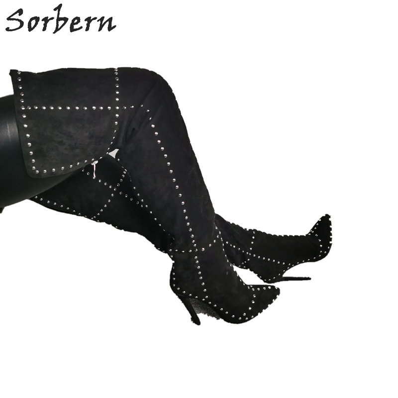 Sorbern Rivet Wide Fit Thigh B - огляд і ціна Women'S Shoes Vegan