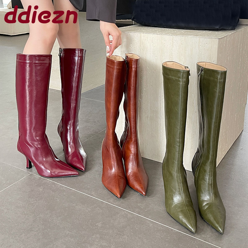 Fashion Pointed Toe Ladies Kne - огляд і ціна Women'S Shoes Big Feet
