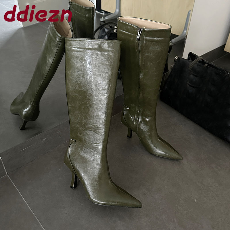 Fashion Pointed Toe Ladies Kne - огляд і ціна Women'S Shoes Big Feet