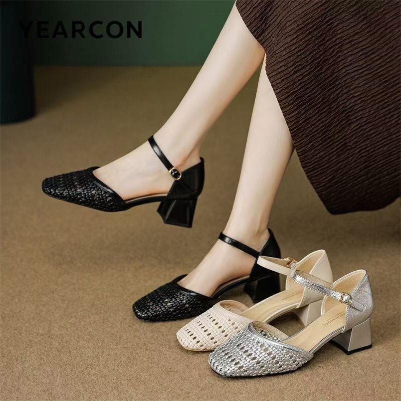 Fashion Woven Hollow Chunky Ro - огляд і ціна Women Shoes Brands