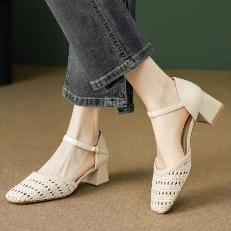 Fashion Woven Hollow Chunky Ro - огляд і ціна Women Shoes Brands