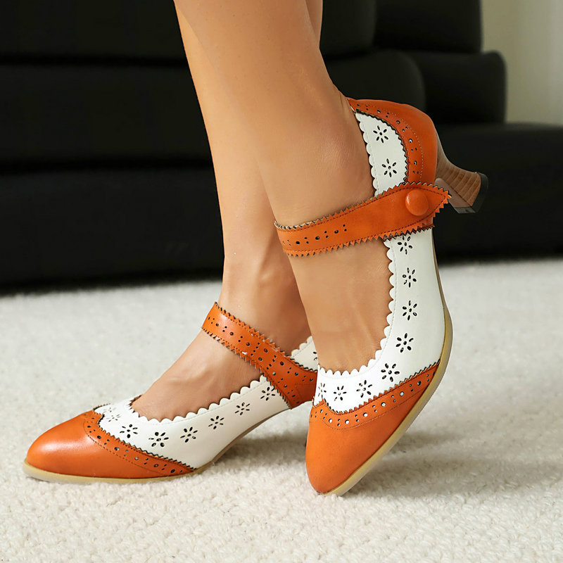 Women Two Tone Mary Jane Pumps - огляд і ціна Women'S Xti Shoes