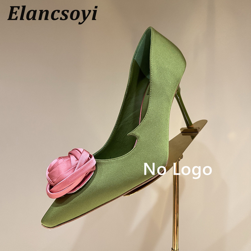 Rose Flower Decor High Heel Wo - огляд і ціна Women Shoes Logo