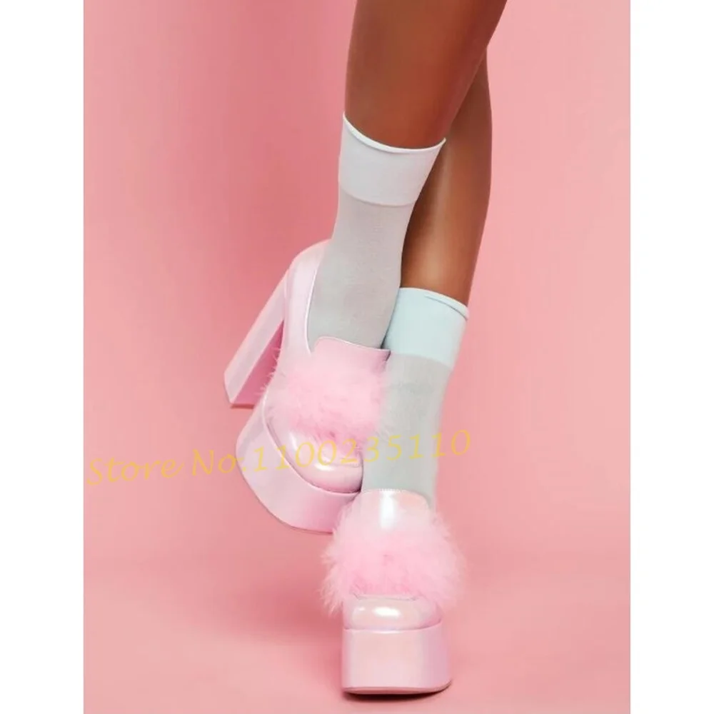 Pink Pom Platform Loafers Shoe - огляд і ціна Women'S Shoes Vegan