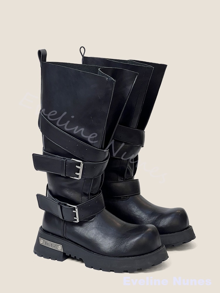 Wide-legged Belt Buckle Thick- - огляд і ціна Wide Fit Heels