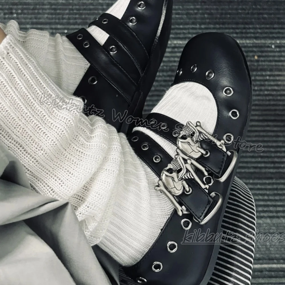 Gothic Ballet Pumps Punk Rock  - огляд і ціна Ballet Flat Women