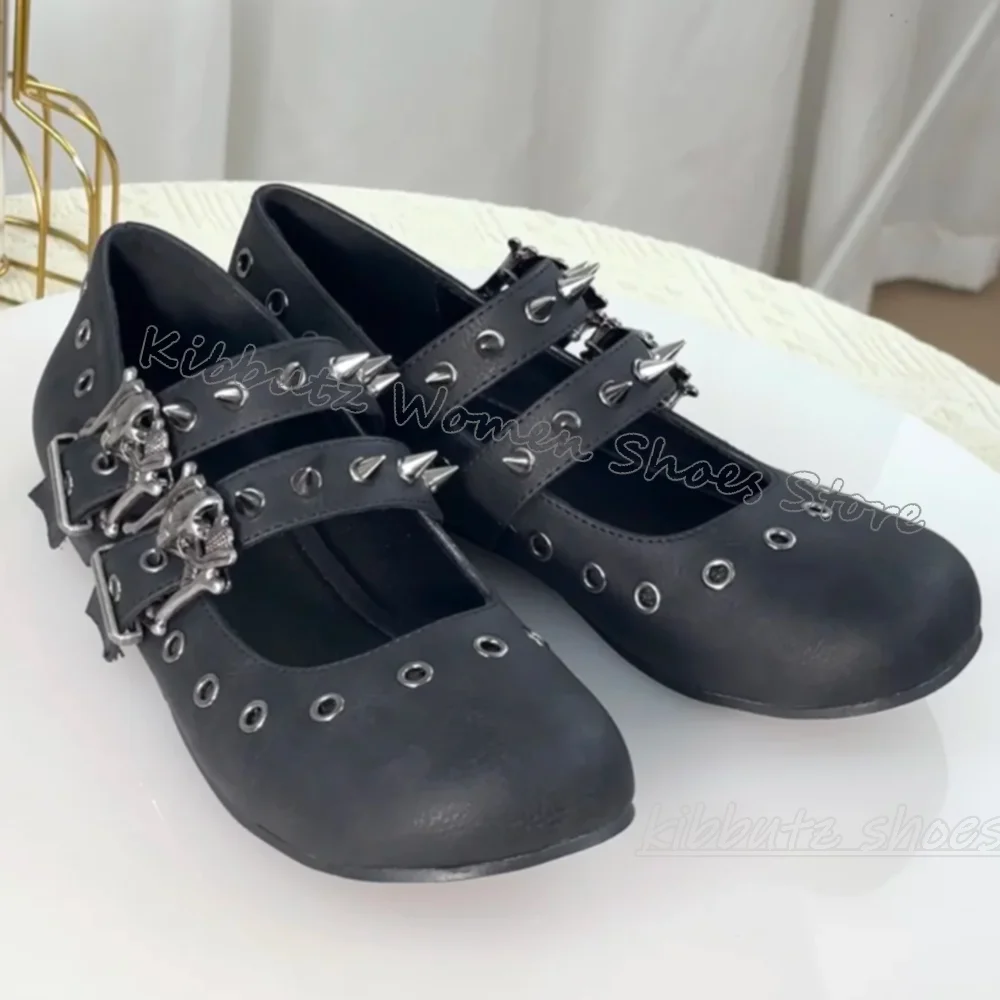 Gothic Ballet Pumps Punk Rock  - огляд і ціна Ballet Flat Women