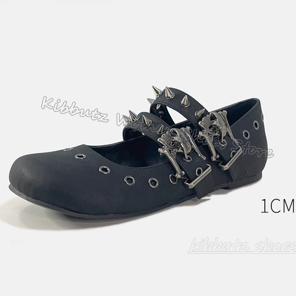 Gothic Ballet Pumps Punk Rock  - огляд і ціна Ballet Flat Women