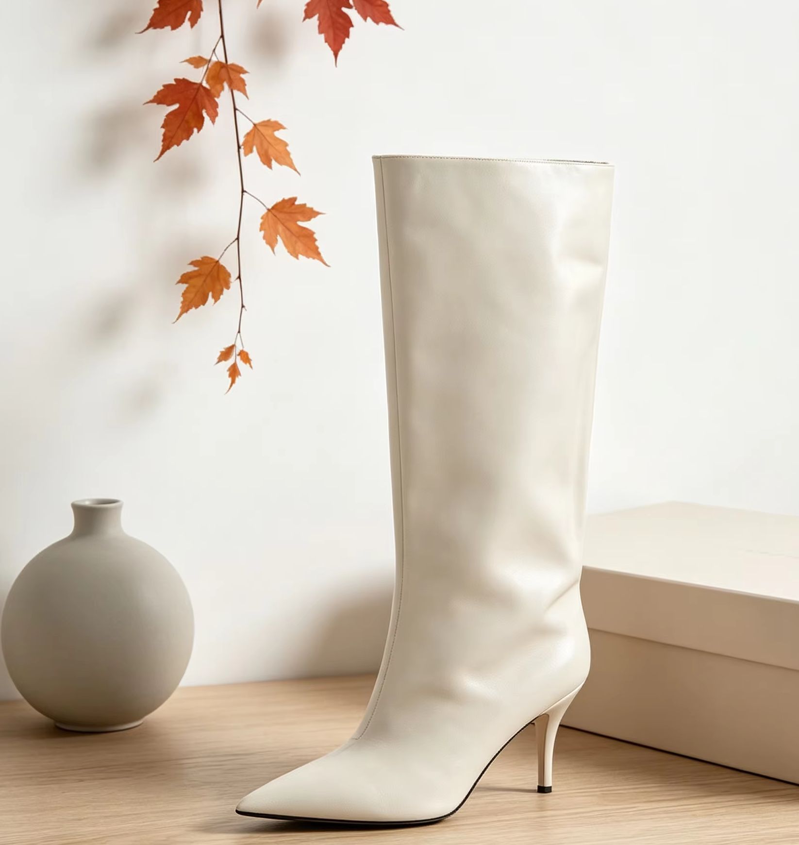 Slouch Wide Cuff Knee High Boo - огляд і ціна Wide Fit Heels