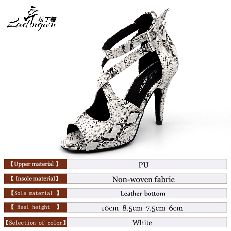 Ladingwu New White Snake textu - огляд і ціна Women'S Shoes Z