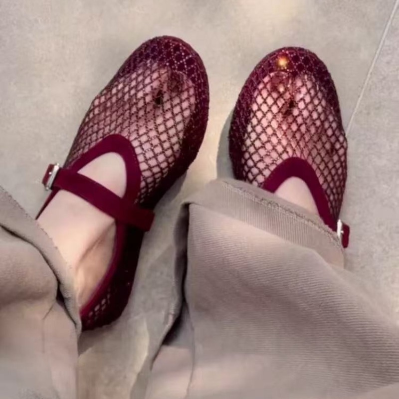 Hollow Rhinestone Baotou Sanda - огляд і ціна Women Shoes Casual