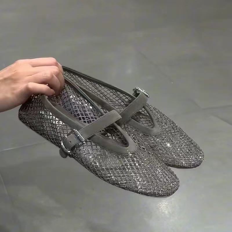 Hollow Rhinestone Baotou Sanda - огляд і ціна Women Shoes Casual