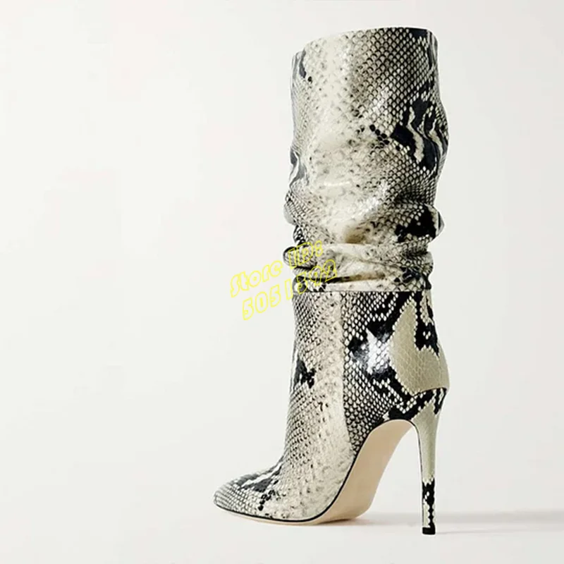 Mid Calf Vegan Snake Skin Boot - огляд і ціна Women'S Shoes Vegan