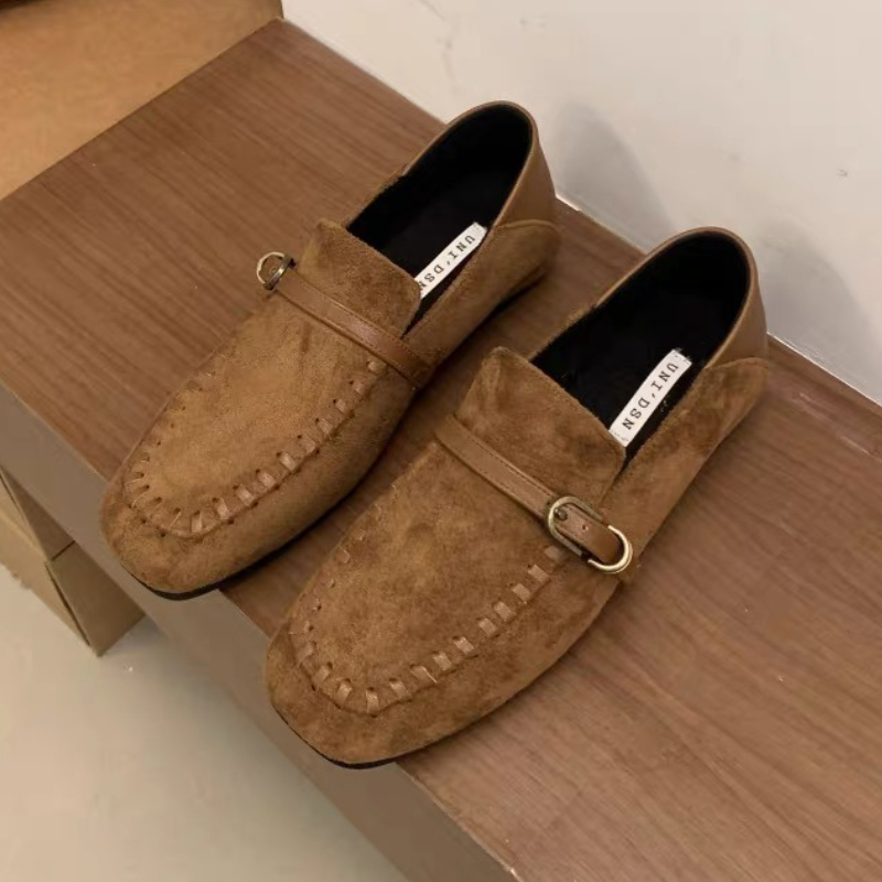 Elegant Suede Square Toe Flat  - огляд і ціна Women Shoes Brands